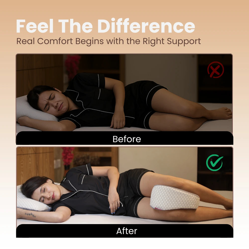 Contour Memory Foam Neck Pillow | Cervical Support Orthopedic Pillow | Ergonomic Butterfly Pillow for Comfortable Sleep
