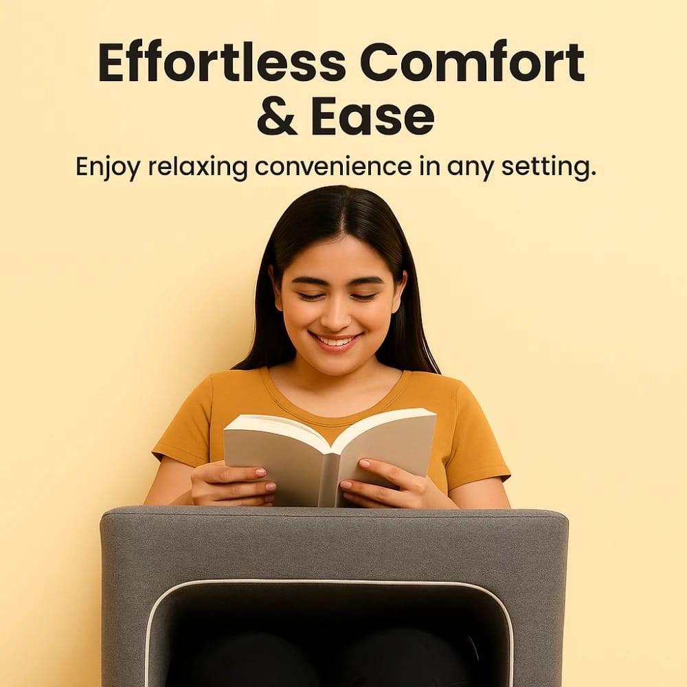 Laptop Desk with Storage, Grey, Portable Lap Table for Bed, Cushioned Work Surface