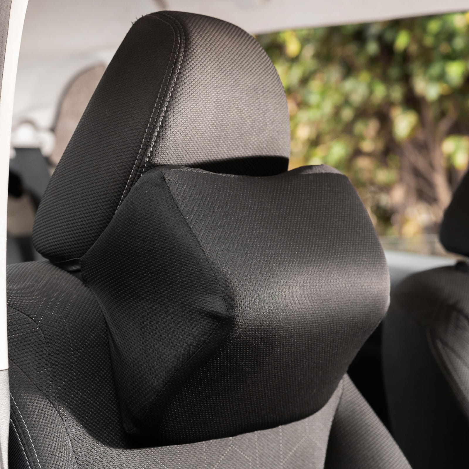 Car Neck Support Pillow – Memory Foam Headrest Cushion for Driving Comfort | Ergonomic Cervical Support Pad for Car Seat (Black)