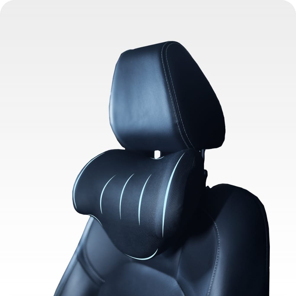 Car Neck Support Pillow for Seat Headrest – Memory Foam Travel Cushion for Neck & Shoulder Pain Relief – Ergonomic Headrest Support Pad for Cars, SUVs & Office Chairs