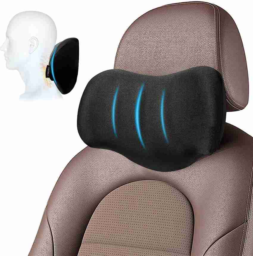 Car Neck Support Pillow for Seat Headrest – Memory Foam Travel Cushion for Neck & Shoulder Pain Relief – Ergonomic Headrest Support Pad for Cars, SUVs & Office Chairs