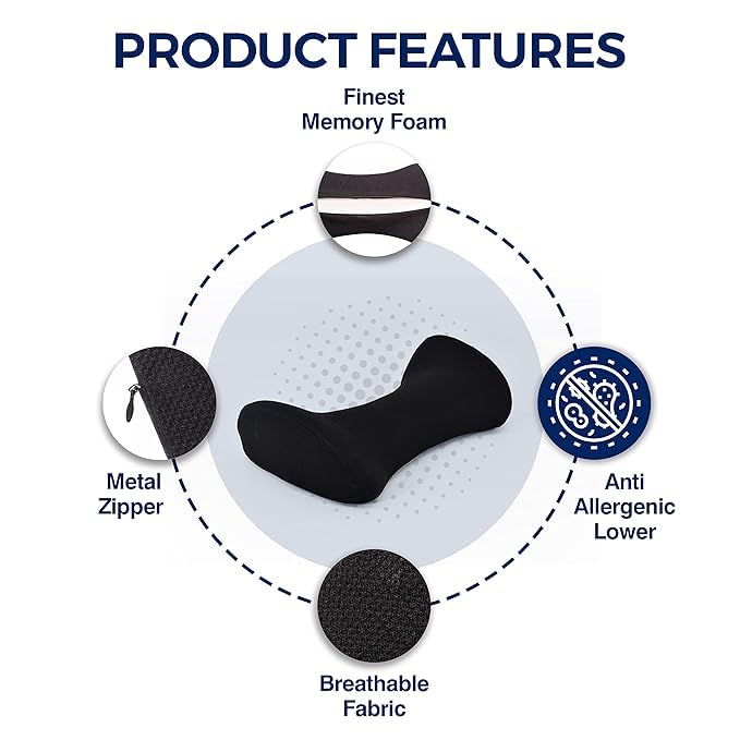 Orthopedic Contour Cervical Pillow for Neck Support – Memory Foam Sleeping Pillow for Pain Relief