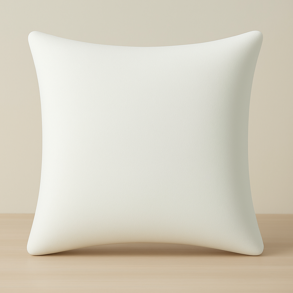 White Throw Pillow Cover, Square Shape, Solid Color Cushion Cover