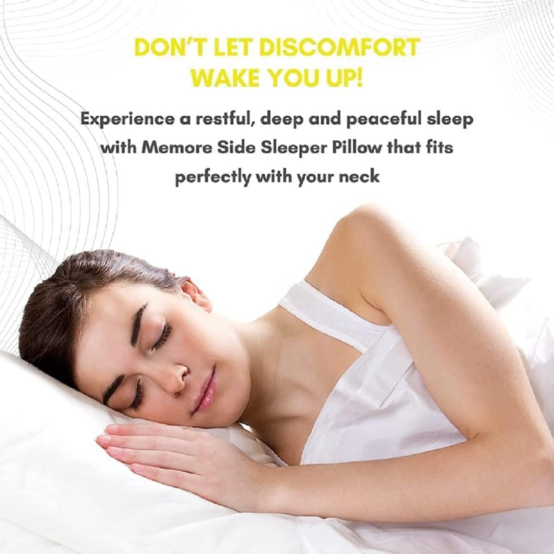 Your Comfort Partner Two Side Curve Memory Foam Pillow for Neck and Shoulder Pain, Bed Pillows for Sleeping.