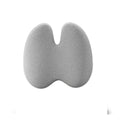 Orthopedic Coccyx Seat Cushion – Memory Foam Tailbone Support Pillow for Office Chair, Car & Home (Grey, Black)