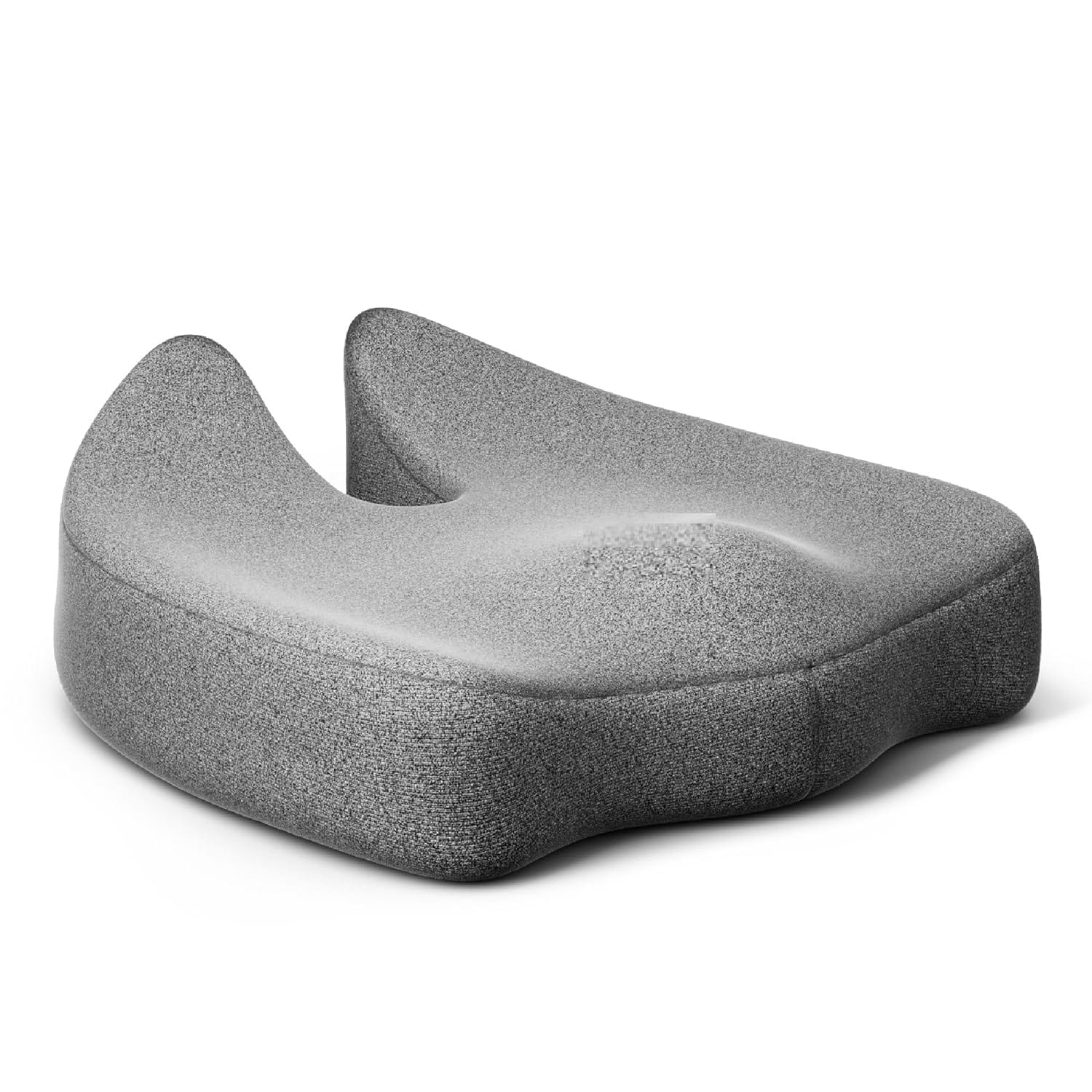 Orthopedic Memory Foam Seat Cushion for Office Chair & Yoga – Ergonomic Coccyx & Tailbone Support(Black, Grey)