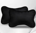 Car Neck Pillow, Black, Bone Shape, Headrest Cushion, Set of 1