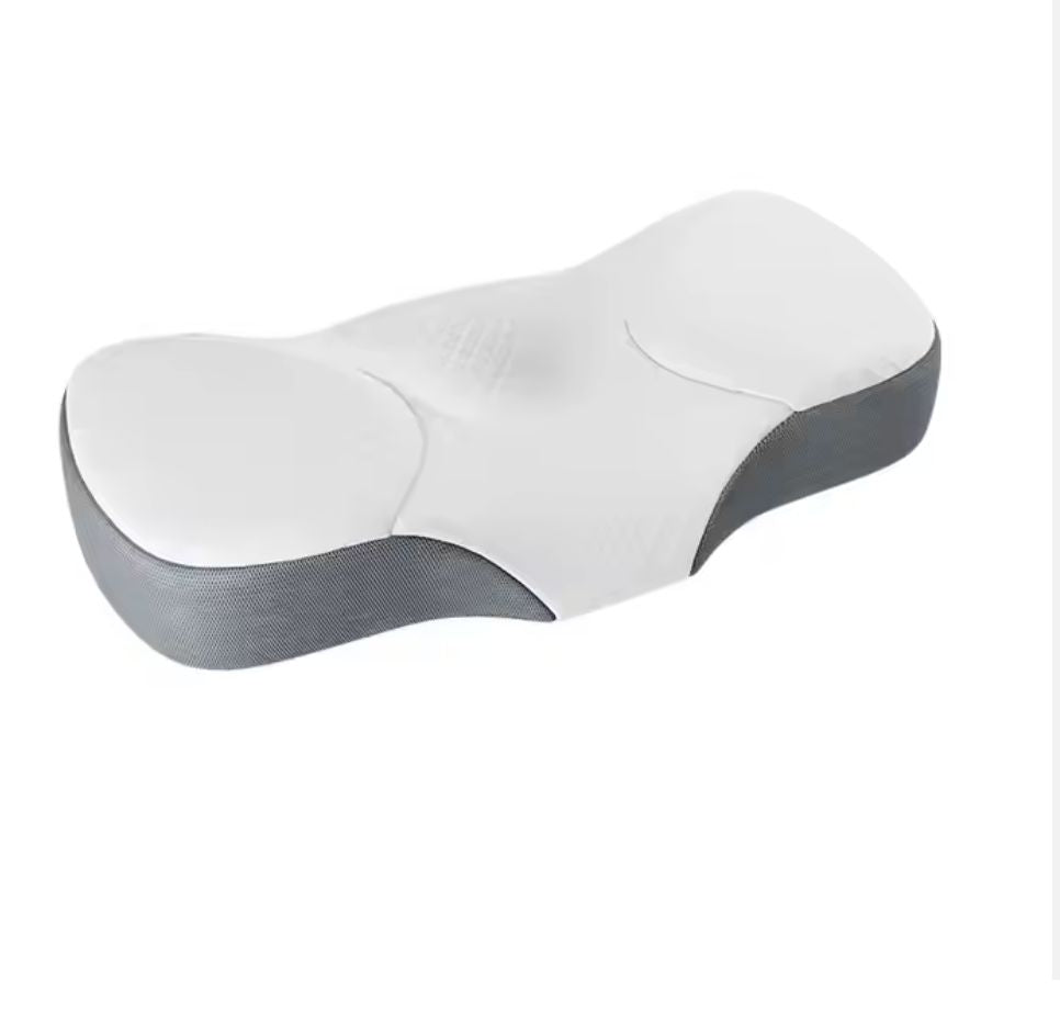 Ergonomic Knee Pillow,Blue, Memory Foam, Contoured Design for Side Sleepers