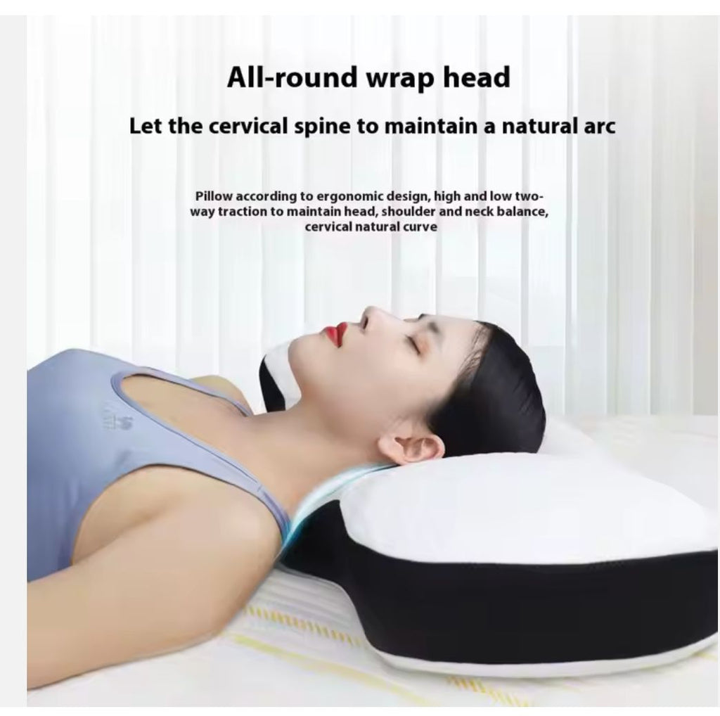 Ergonomic Knee Pillow,Blue, Memory Foam, Contoured Design for Side Sleepers