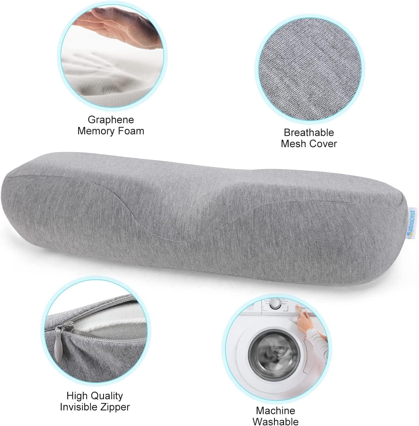Ergonomic Cervical Neck Support Memory Foam Pillow for Sleeping