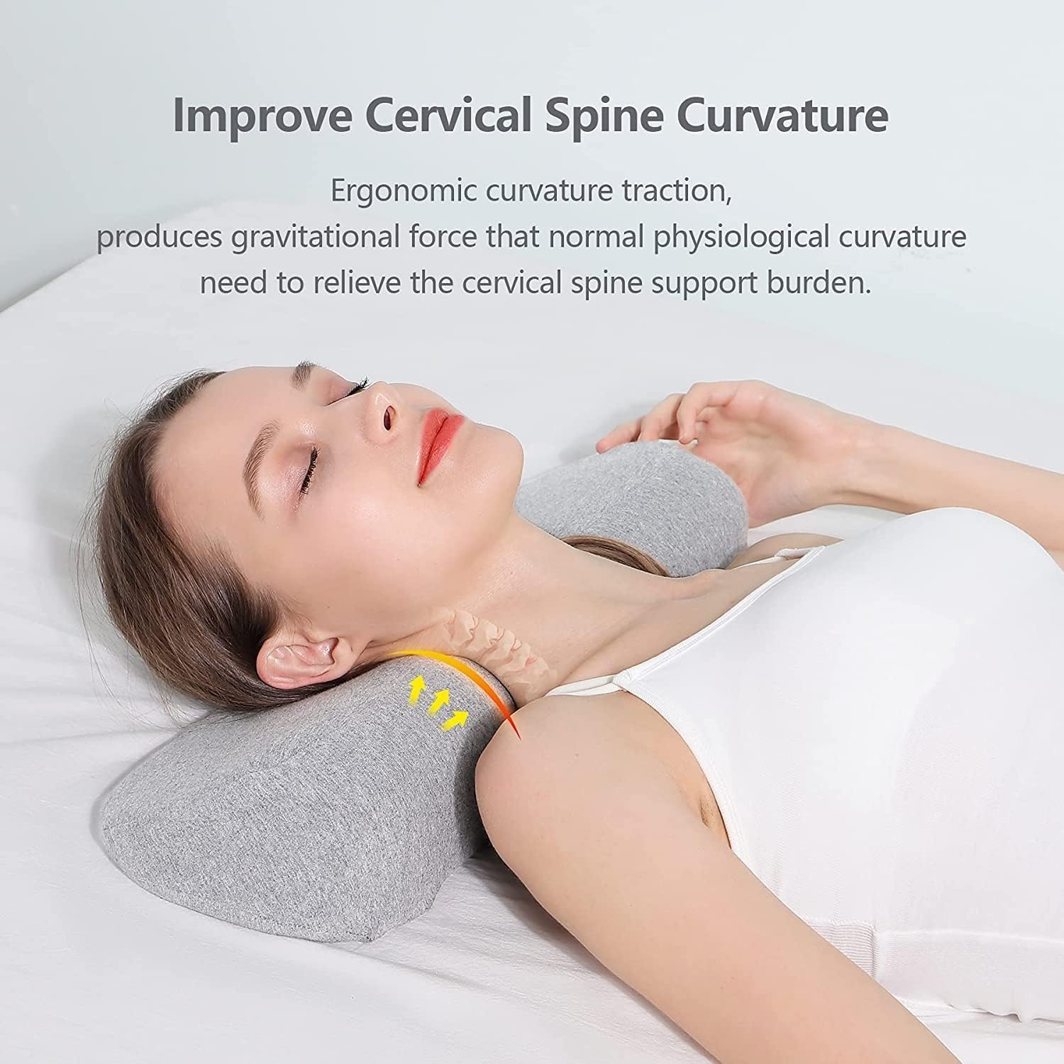 Ergonomic Cervical Neck Support Memory Foam Pillow for Sleeping