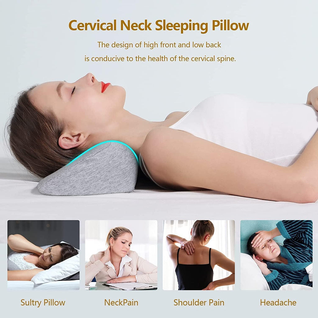 Ergonomic Cervical Neck Support Memory Foam Pillow for Sleeping