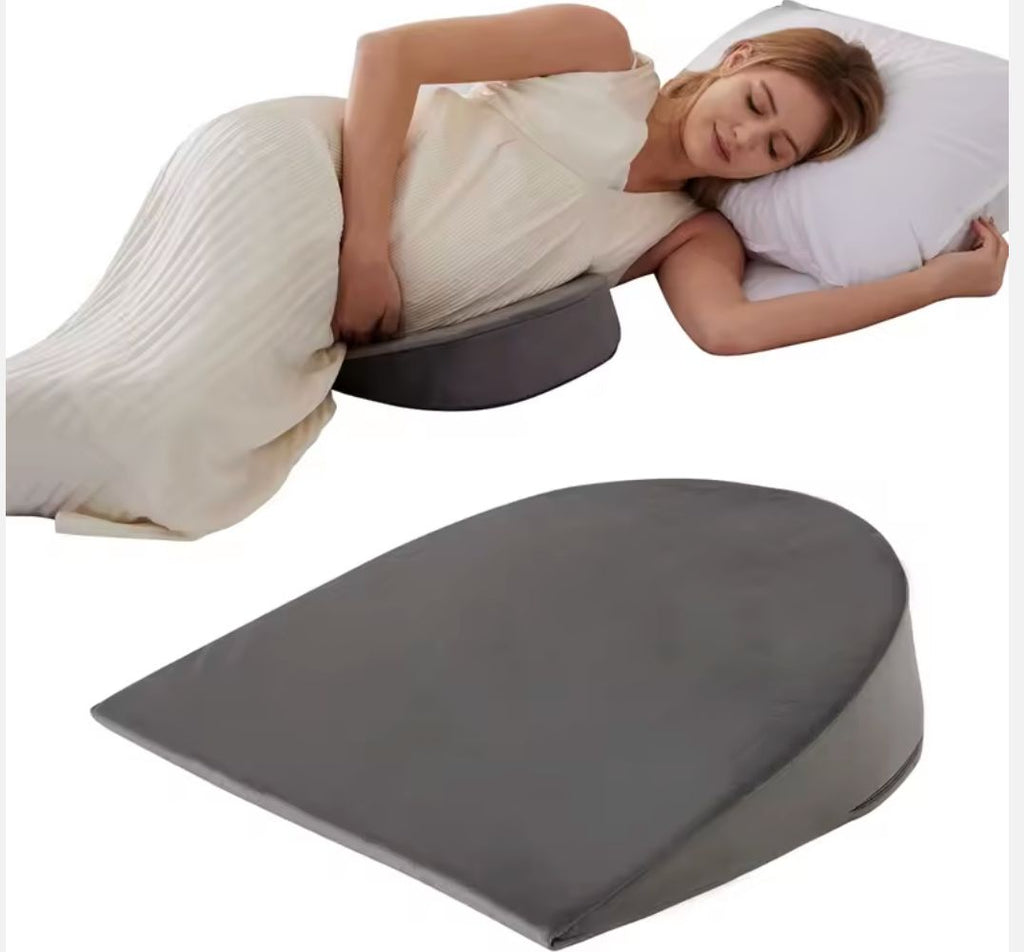 Pregnancy Wedge Pillow – Soft Side Sleeping Support Cushion for Back & Belly, Comfortable Maternity Bed Pillow